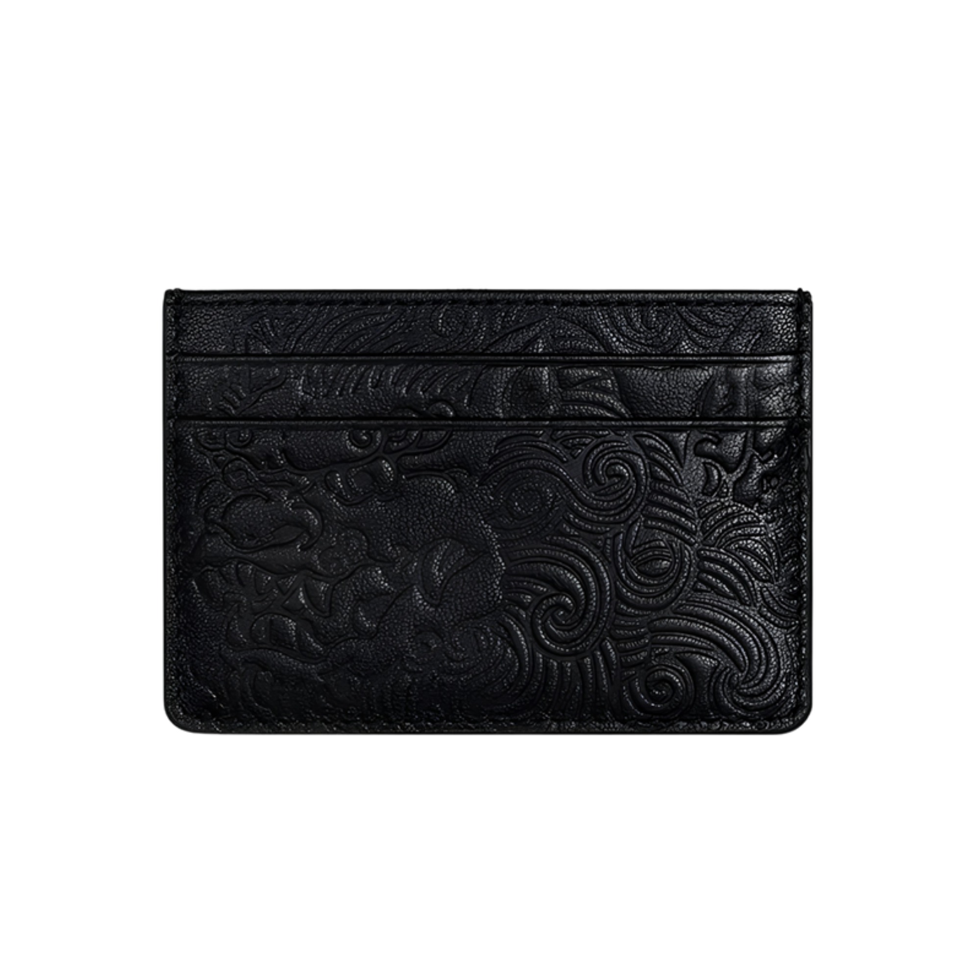 Embossed Leather Jaded Card Holder