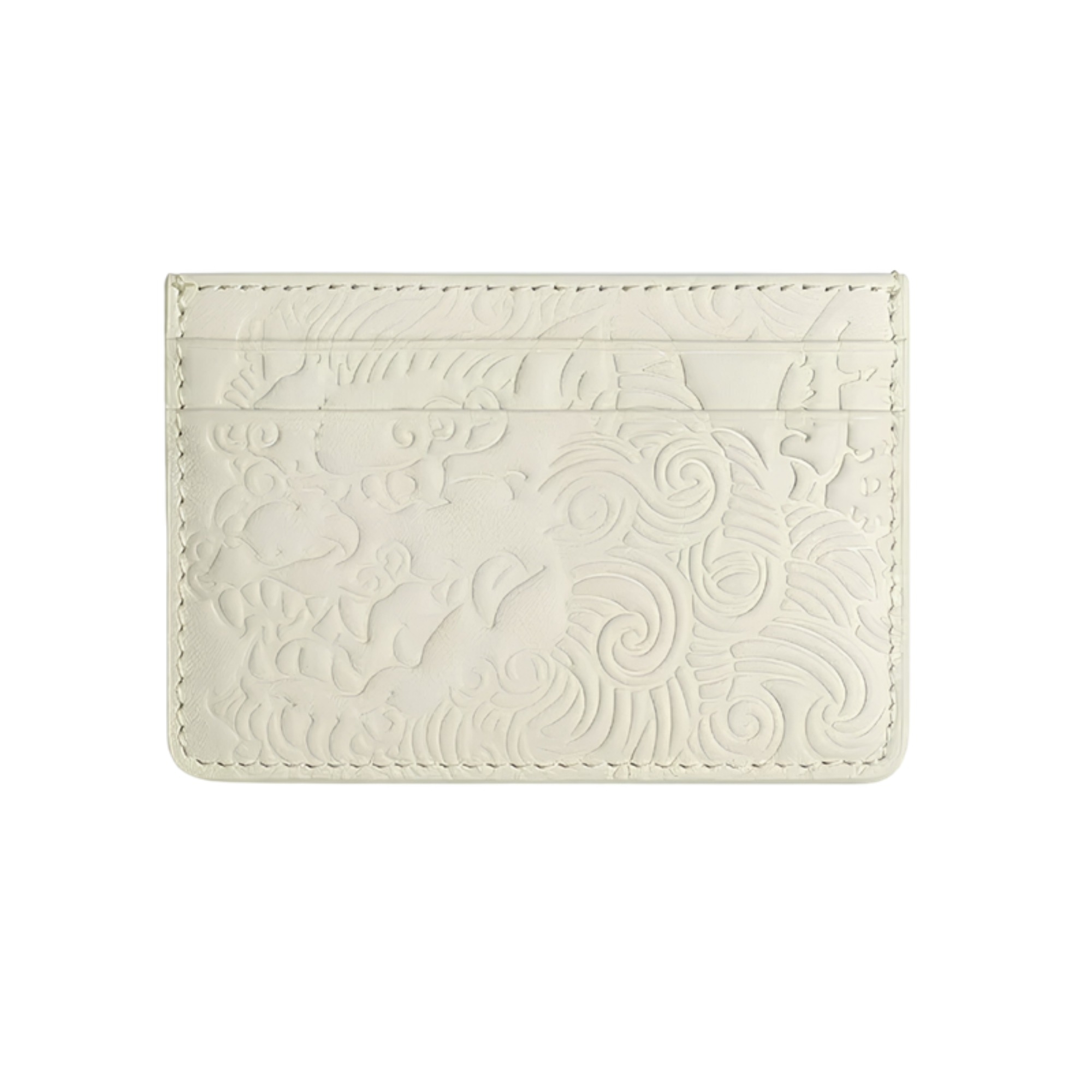 Embossed Leather Jaded Card Holder detail