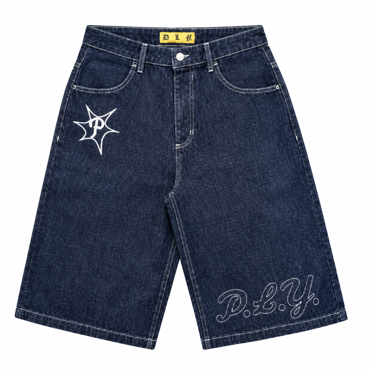 Y2K Blue Jorts
