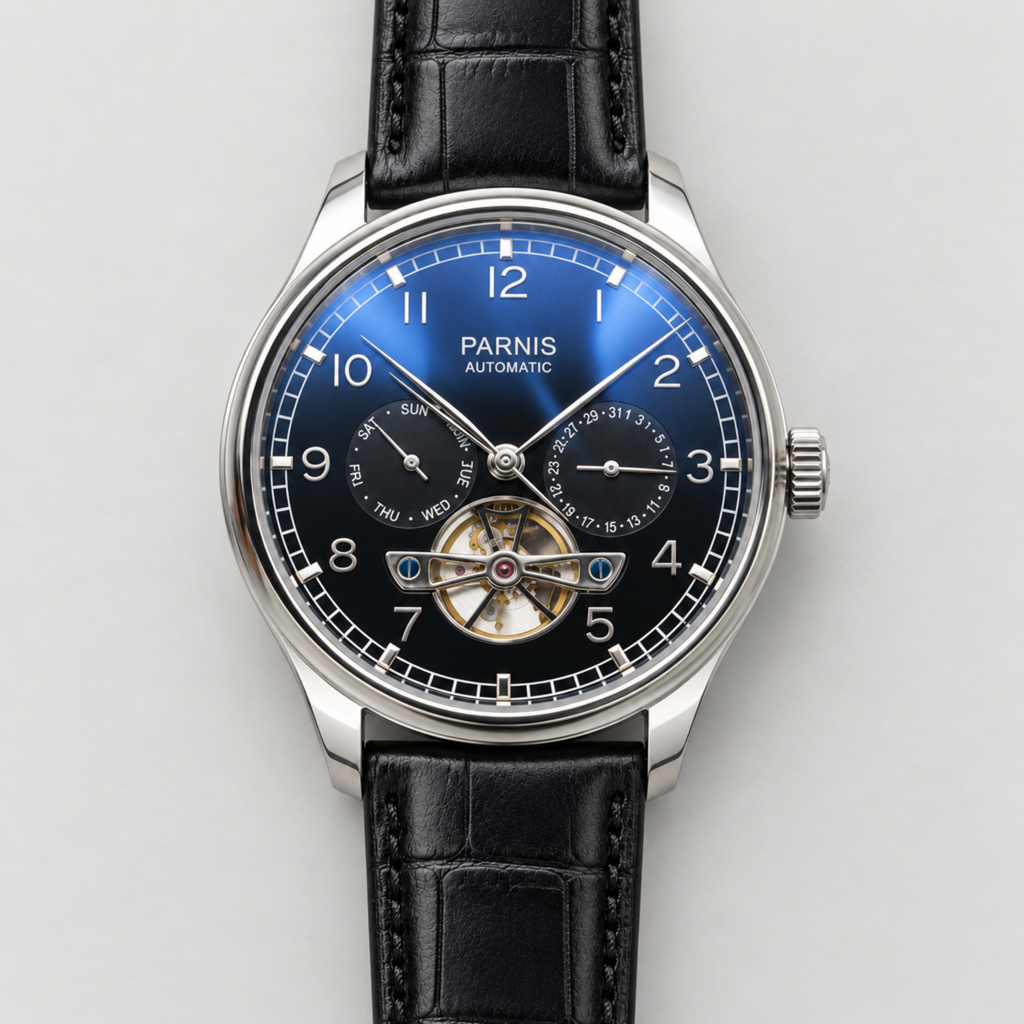 Parnis Automatic Open-Heart Watch